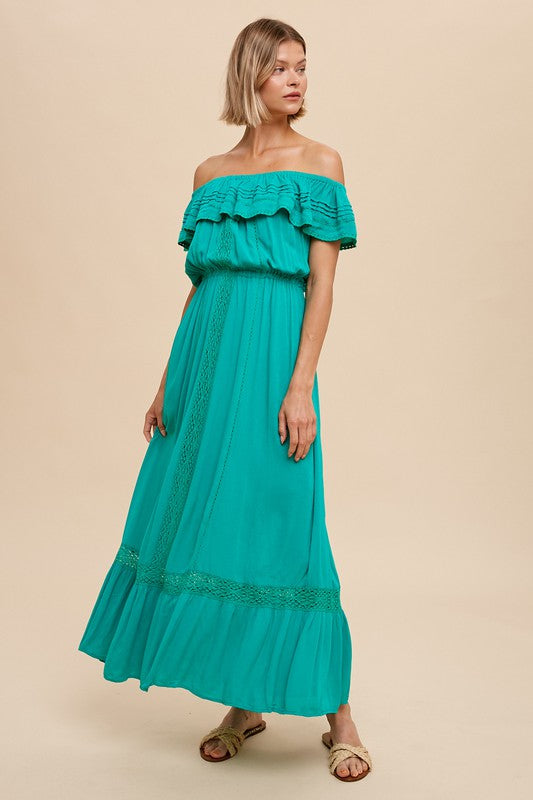 Lace Detailed Maxi Dress