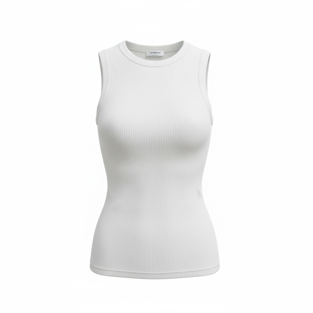 Round Neck Sweater Tank Top