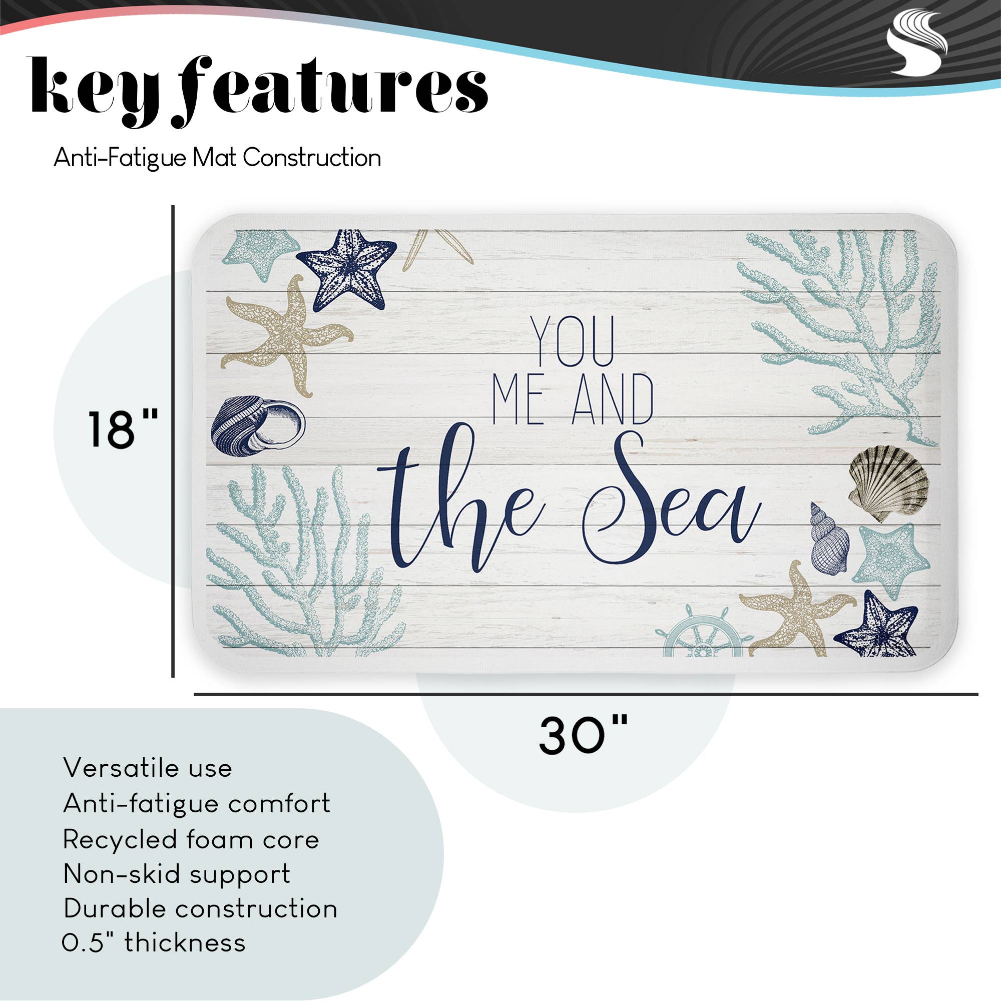 Western Greeting Howdy Black Floor Mat, 30"x18"