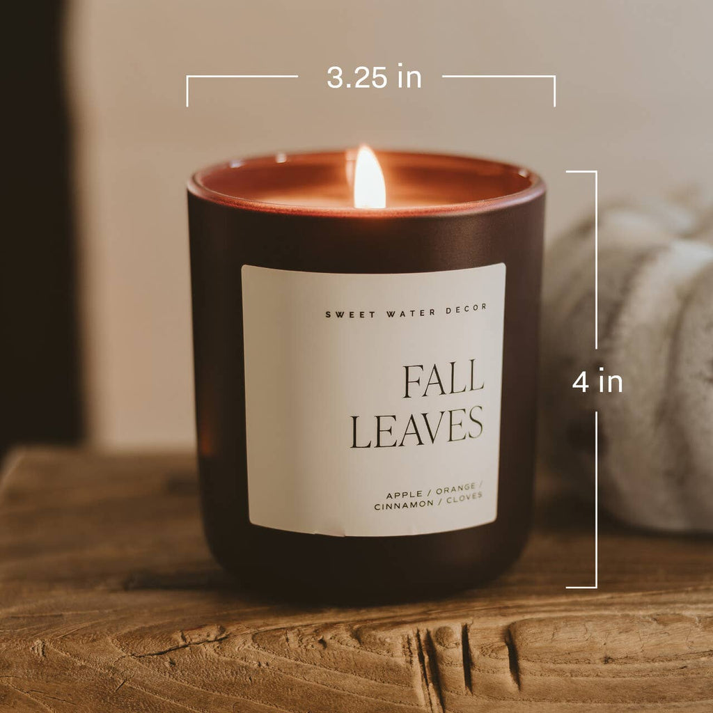 Driftwood and Mahogany 15 oz Soy Candle, Matte Jar