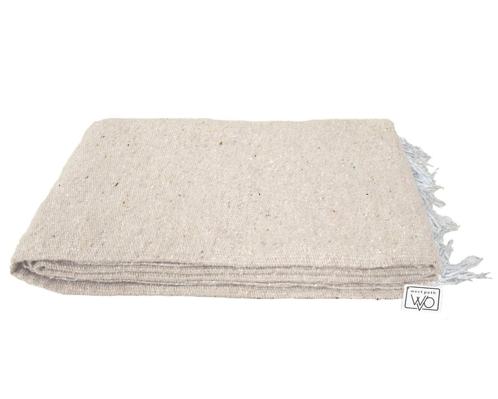 Solid Tan Mexican Blanket