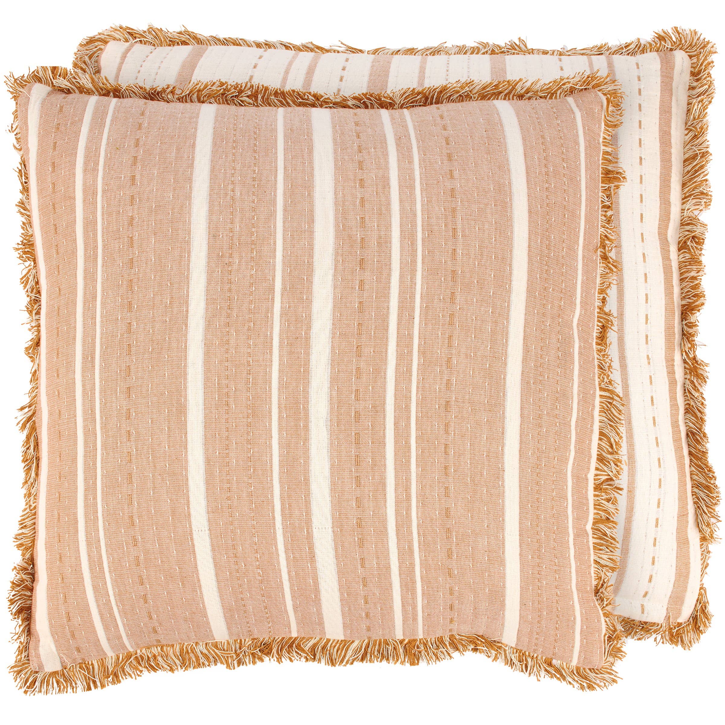 Striped Rust Pillow