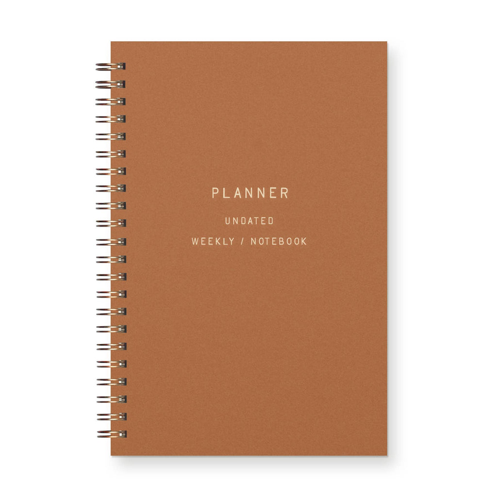 Standard Type Undated Weekly Planner Journal