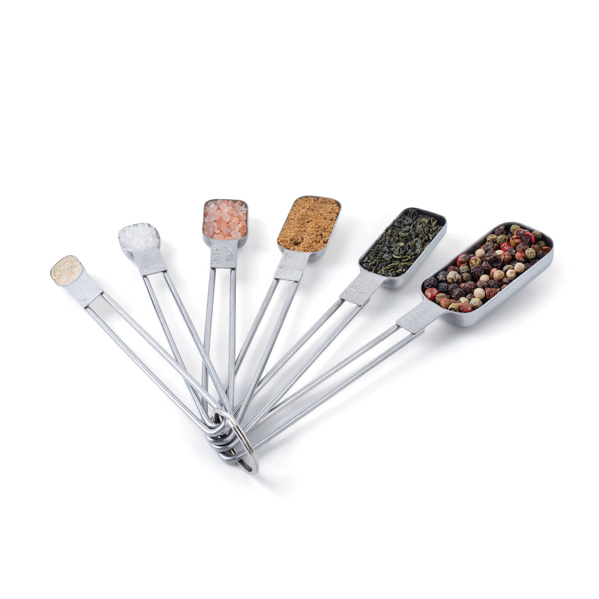 Fox Run Measuring Spoon Set, Stainless Steel, Set of 6