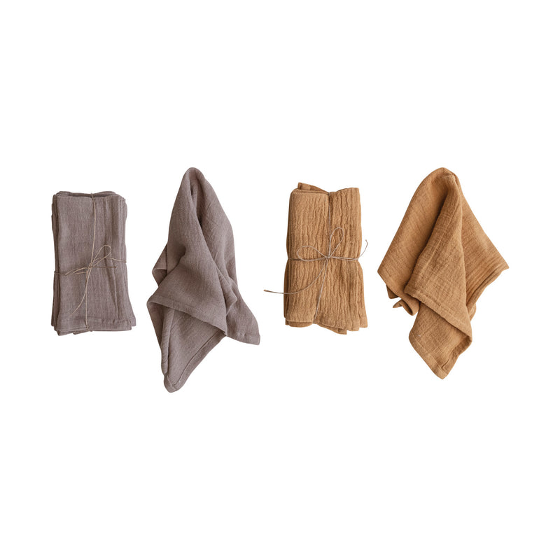 Set of Four Cotton Cloth Napkins