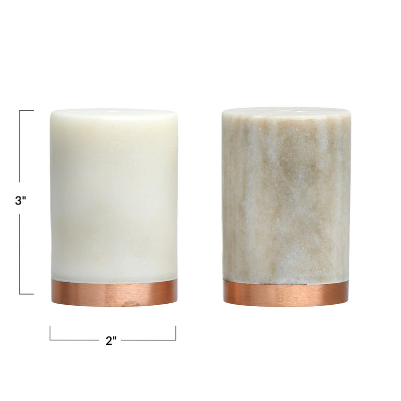 Marble Salt & Pepper Shakers