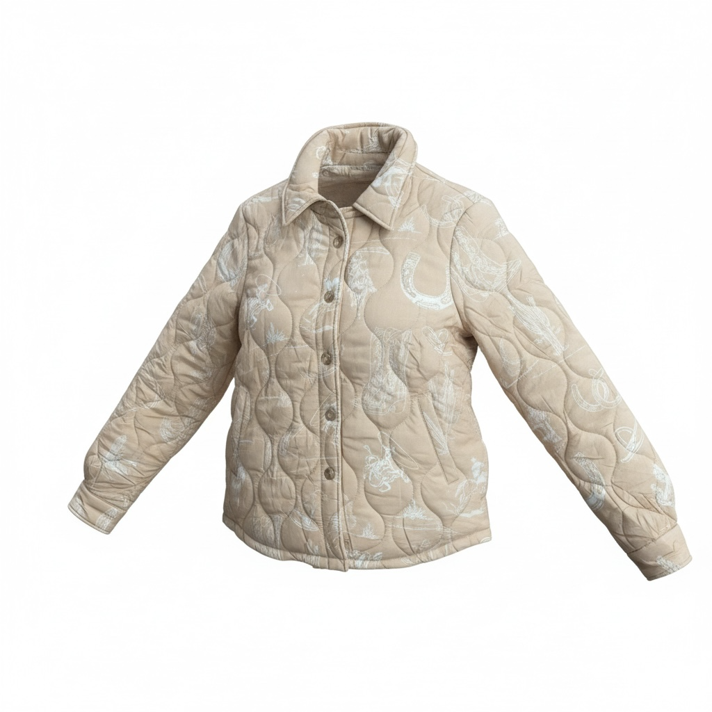 Taupe Quilted Ranch Shacket