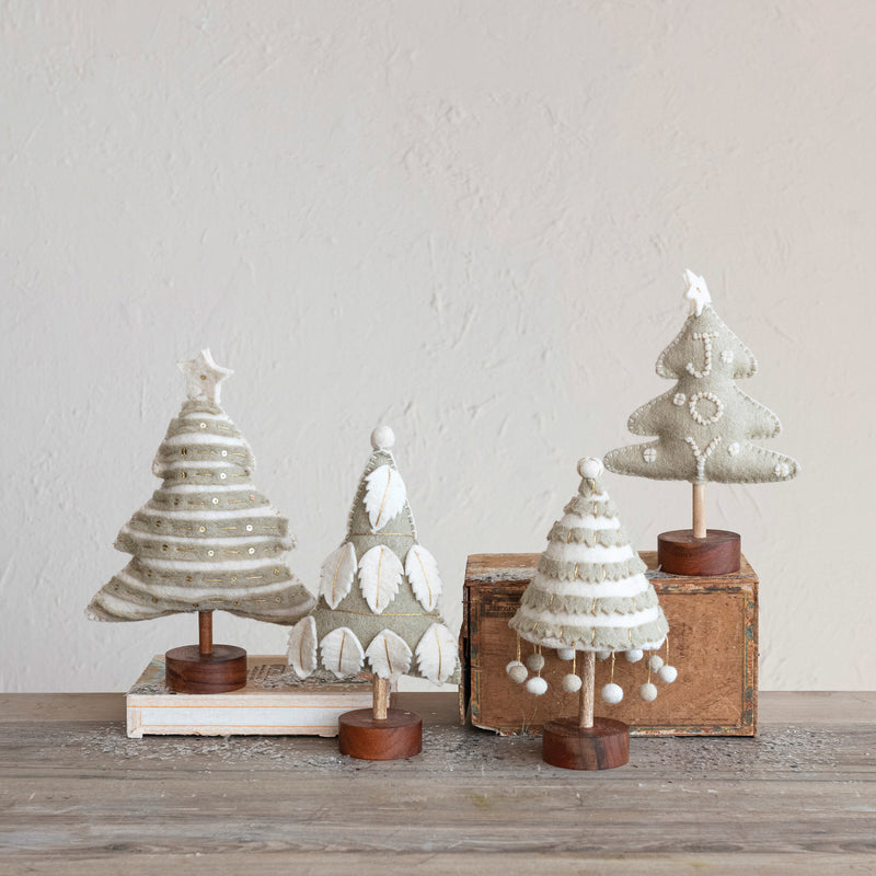 Wool Felt Christmas Trees