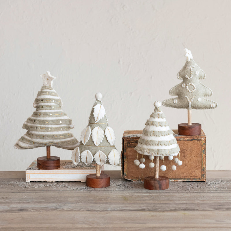 Wool Felt Christmas Trees