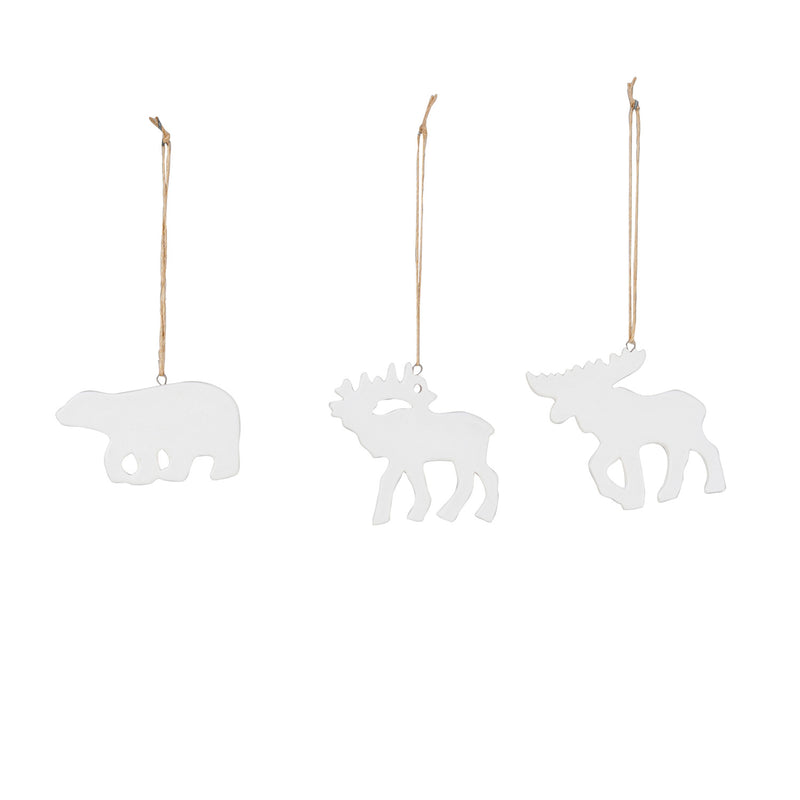 Stoneware Forest Animal Ornaments