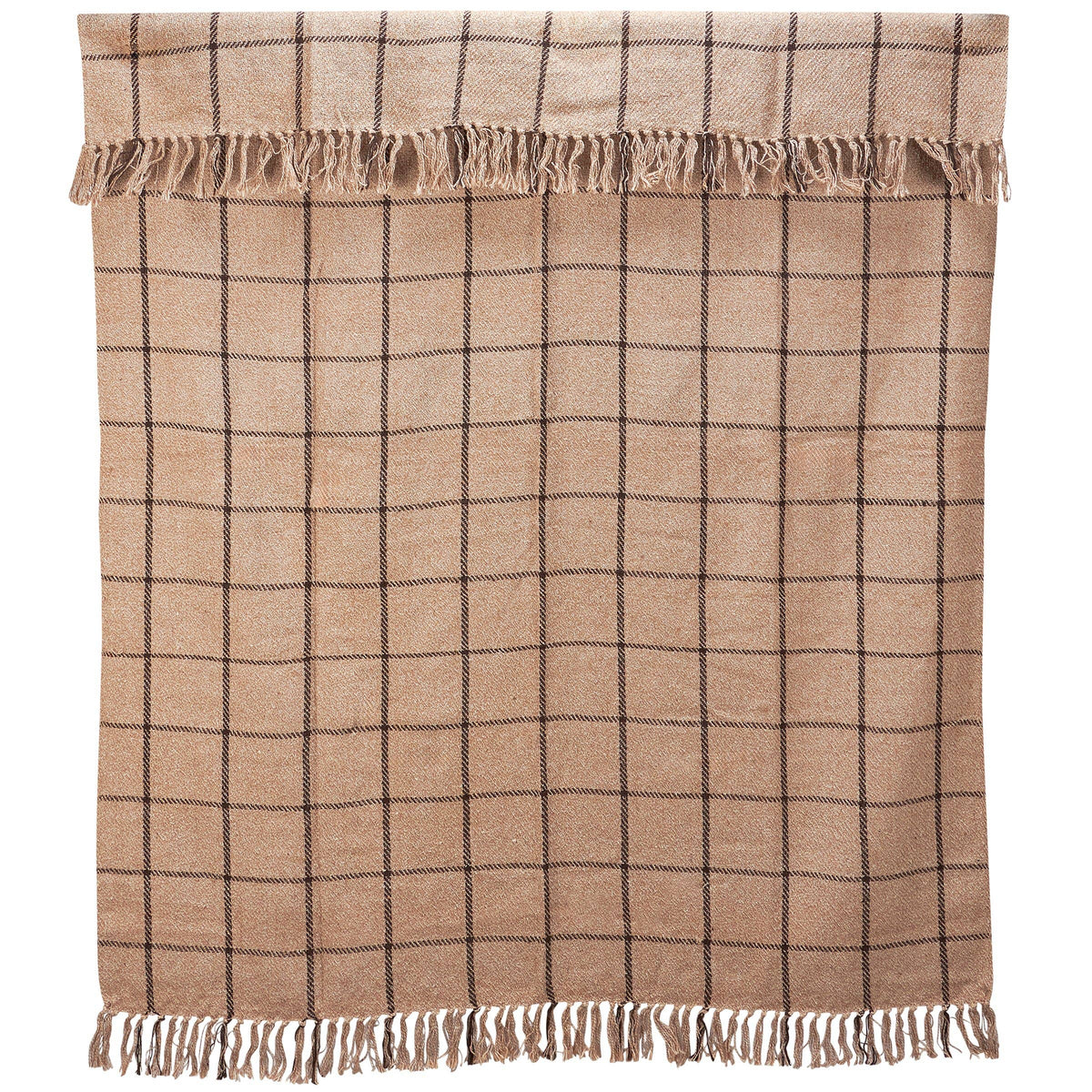 Black Grid Throw