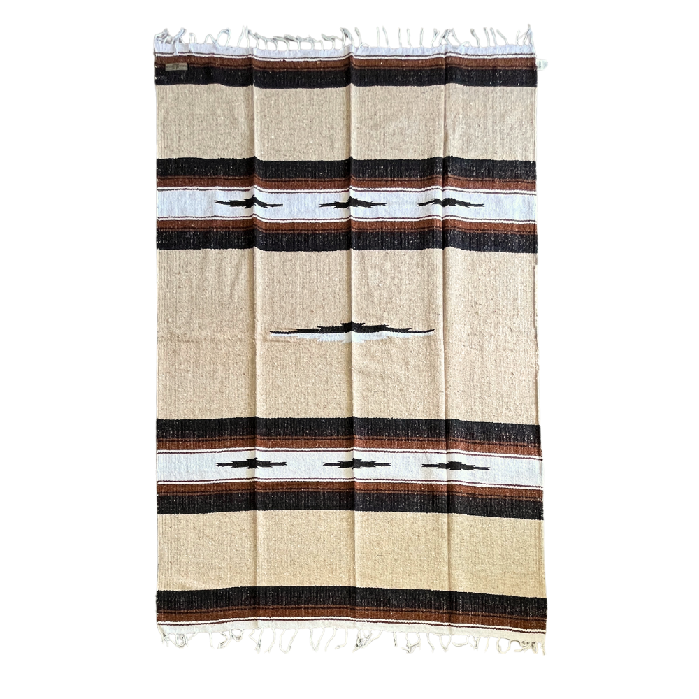 Sand & Stone Khaki Mexican Diamond Blanket