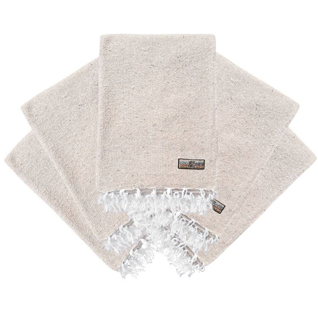 Solid Tan Mexican Blanket