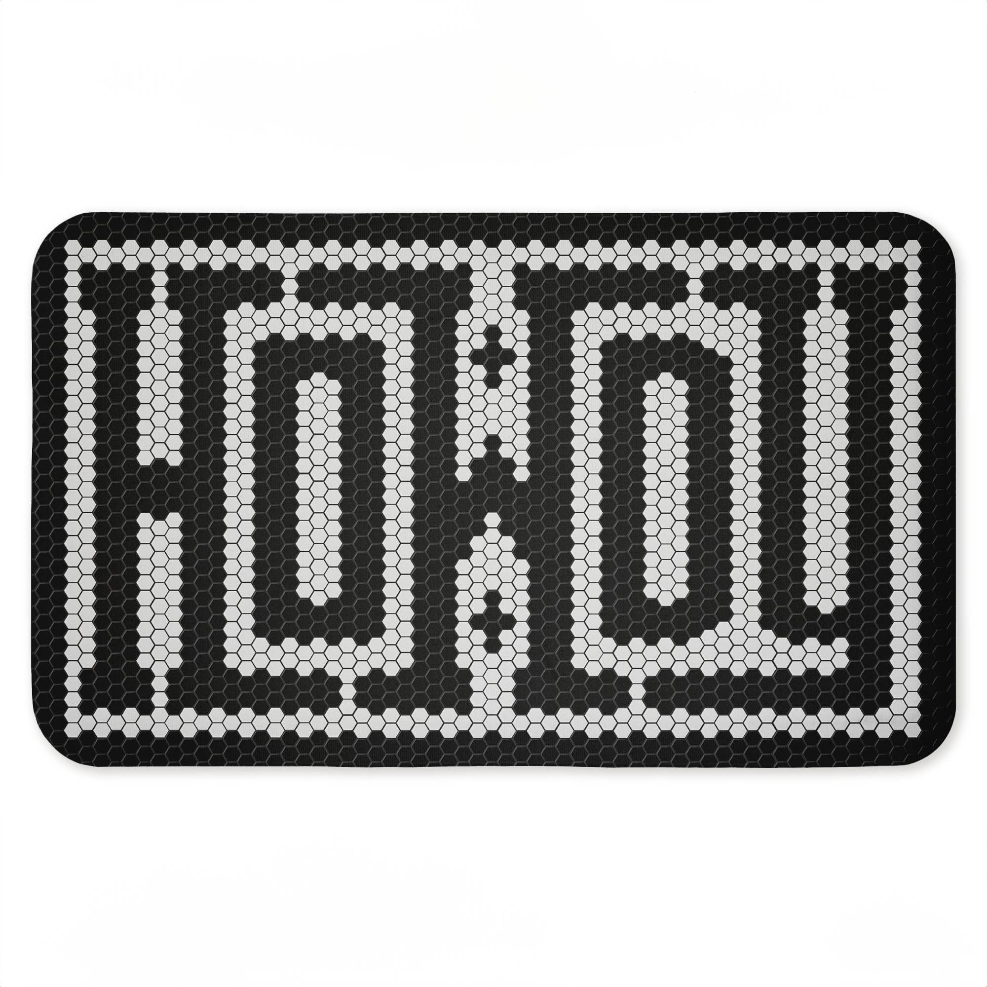 Western Greeting Howdy Black Floor Mat, 30"x18"