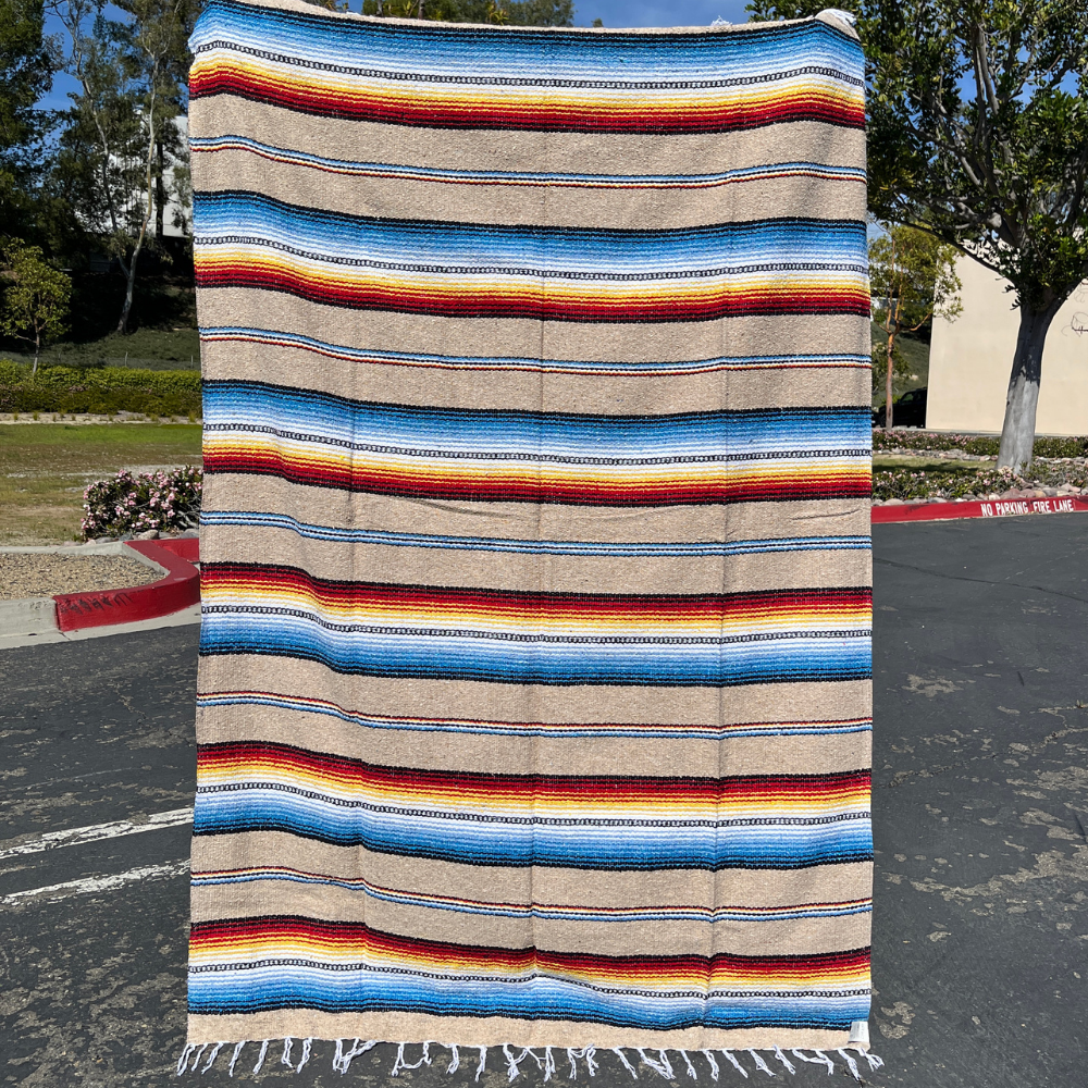Authentic Mexican Blanket - Mojave Sunset | Sarape Throw