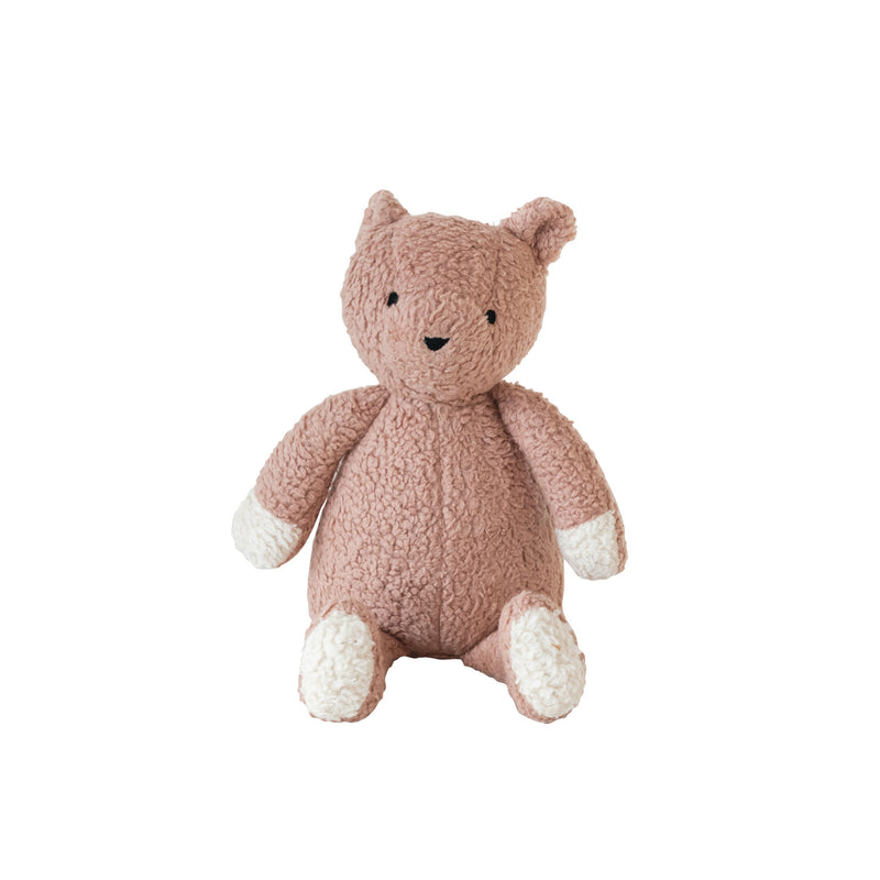 Cotton Sherpa Bear, Tan & Cream Color