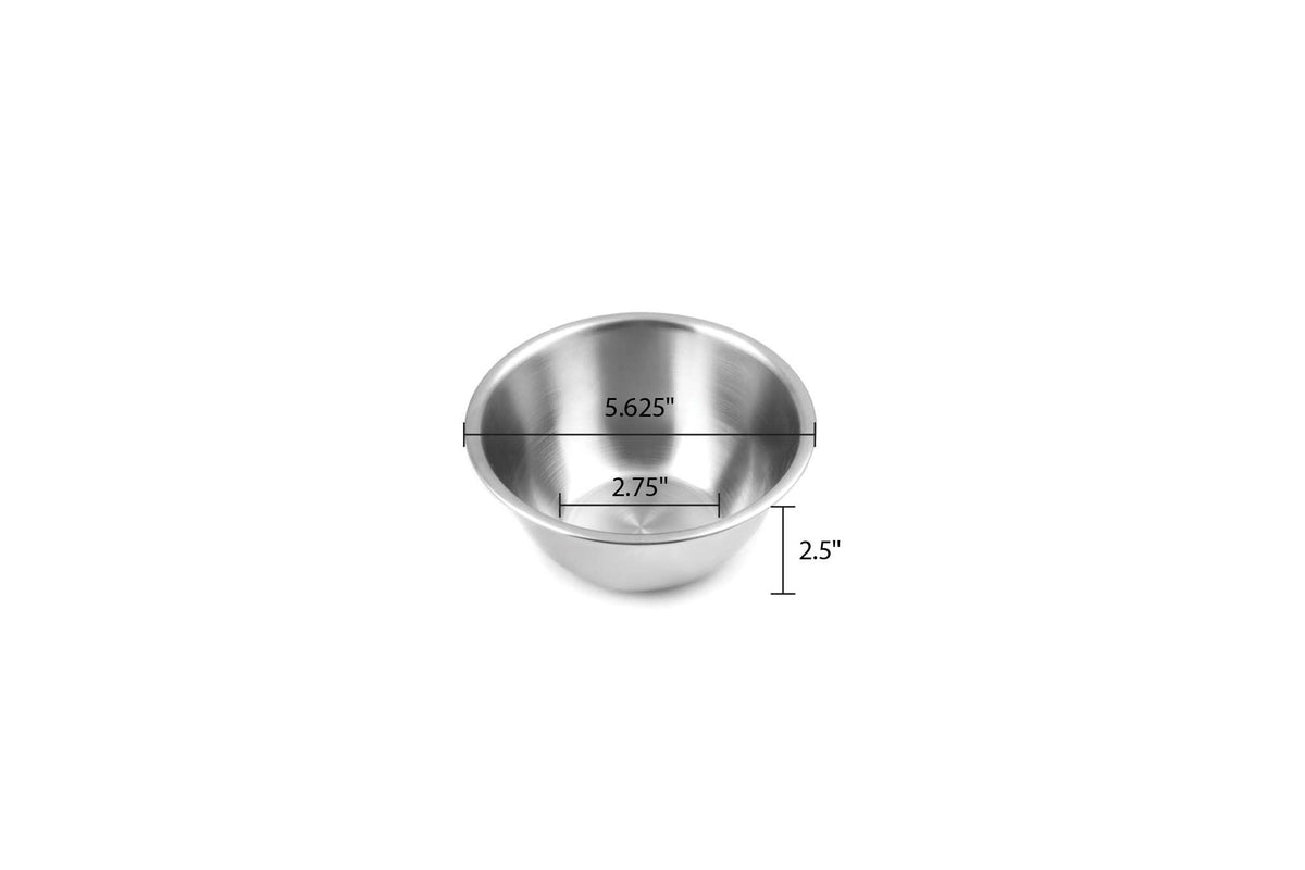 Fox Run Small Stainless Steel Mixing Bowl, 0.5-Quart