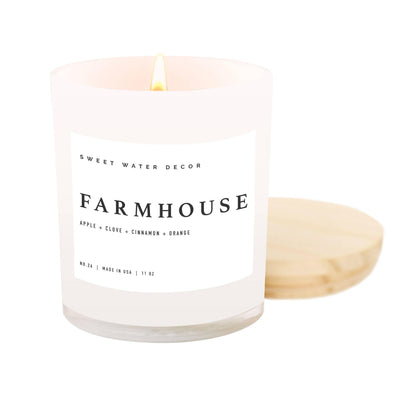 Farmhouse 11 oz Soy Candle - Fall Home Decor & Gifts - Mae It Be Home