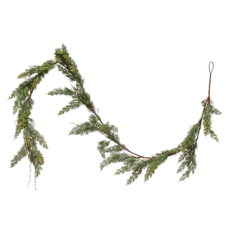 Faux Cedar Garland - Mae It Be Home